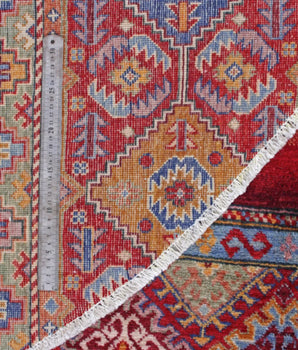 Handwoven Khorjin Oriental rug by Orientmattor, Ziegler/Kazak style, 257x259 cm, intricate traditional design.