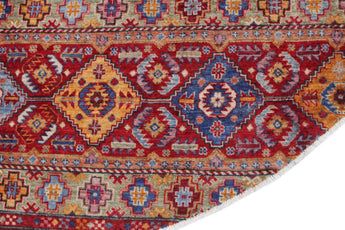 Handwoven Khorjin Oriental Ziegler/Kazak rug, 257x259 cm, showcasing intricate patterns and traditional craftsmanship.