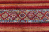 Handwoven Khorjin Ziegler/Kazak oriental rug from Orientmattor, 257x259 cm, featuring intricate traditional patterns.