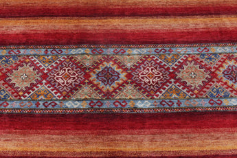 Handwoven Khorjin Ziegler/Kazak oriental rug from Orientmattor, 257x259 cm, featuring intricate traditional patterns.
