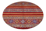 Handknuten Khorjin Oriental Ziegler/Kazak rug, 257x259 cm, featuring intricate traditional patterns and rich earthy tones.