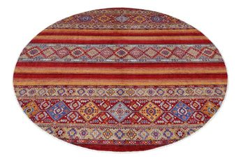 Handknuten Khorjin Oriental Ziegler/Kazak rug, 257x259 cm, featuring intricate traditional patterns and rich earthy tones.