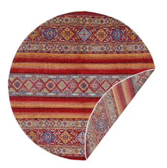 Handwoven Khorjin Oriental rug in Ziegler/Kazak style, 257x259 cm, featuring intricate patterns from Orientmattor.