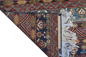 Handwoven Khorjin Oriental rug by Orientmattor, Ziegler/Kazak style, 290x87 cm featuring intricate traditional patterns.