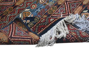Handwoven Khorjin Oriental rug by Orientmattor, Ziegler/Kazak style, 290x87 cm with intricate patterns and rich colors.