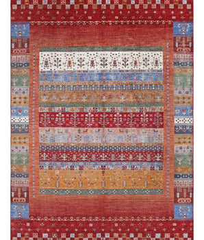Handwoven Khorjin Oriental rug in Ziegler/Kazak style, 295x211 cm, featuring intricate traditional patterns by Orientmattor.