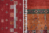 Handwoven Khorjin Oriental rug by Orientmattor, Ziegler/Kazak style, 295x211 cm, showcasing intricate patterns and rich colors.
