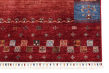 Handknuten Ziegler/Kazak Khorjin oriental rug, 295x211 cm, showcasing intricate geometric patterns and rich colors.
