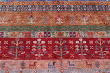 Handwoven Khorjin Oriental rug by Orientmattor, Ziegler/Kazak style, 295x211 cm with intricate patterns and rich colors.