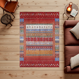 Handknuten Khorjin Oriental rug by Orientmattor, Ziegler/Kazak style, 295 x 211 cm with intricate geometric patterns.