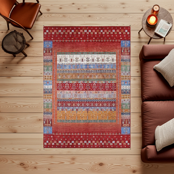 Handknuten Khorjin Oriental rug by Orientmattor, Ziegler/Kazak style, 295 x 211 cm with intricate geometric patterns.