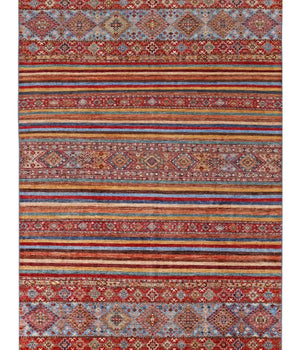 Handwoven Khorjin Oriental rug by Orientmattor, Ziegler/Kazak style, 301x200 cm, featuring intricate traditional patterns.