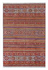 Handwoven Khorjin Oriental rug by Orientmattor, Ziegler/Kazak style, 301x200 cm, featuring intricate traditional patterns.