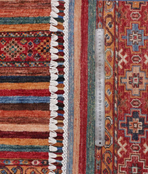 Handknuten Khorjin Oriental rug in Ziegler/Kazak style, 301x200 cm, featuring intricate patterns and rich colors.