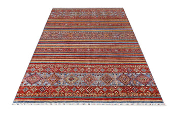 Handwoven Khorjin Oriental rug, Ziegler/Kazak style, 301x200 cm, by Orientmattor, featuring intricate patterns and rich colors.