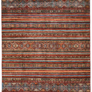 Handwoven Khorjin Oriental rug in Ziegler/Kazak style, 301x246 cm, featuring intricate patterns from Orientmattor.