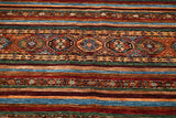 Handknuten Ziegler/Kazak Oriental rug by Orientmattor, 301 x 246 cm, detailed woven pattern in warm tones.