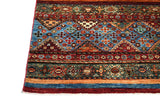 Handknuten Khorjin Oriental Ziegler/Kazak rug by Orientmattor, 301x246 cm, showcasing intricate patterns and rich colors.