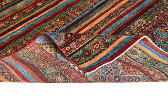 Handknuten Khorjin Oriental rug in Ziegler/Kazak style, 301x246 cm, featuring intricate patterns and rich, traditional colors.