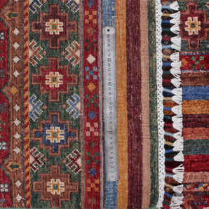 Handwoven Khorjin Ziegler/Kazak rug by Orientmattor, 307x211 cm, featuring intricate oriental patterns and rich colors.