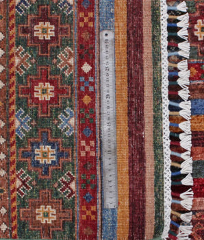 Handwoven Khorjin Ziegler/Kazak rug by Orientmattor, 307x211 cm, featuring intricate oriental patterns and rich colors.