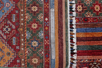 Handwoven Khorjin Ziegler/Kazak rug by Orientmattor, 307x211 cm, featuring intricate oriental patterns and rich colors.