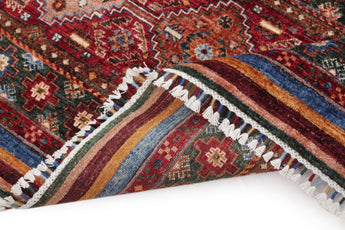 Handwoven Khorjin Oriental rug in Ziegler/Kazak style, 307x211 cm, featuring intricate patterns and vibrant colors from Orientmattor.