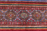 Handwoven Khorjin Oriental rug by Orientmattor, Ziegler/Kazak style, 307 x 211 cm with intricate patterns and rich traditional design.