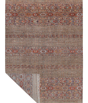 Handknuten Khorjin Oriental rug, Ziegler/Kazak style, 372x274 cm, with intricate patterns and rich colors.