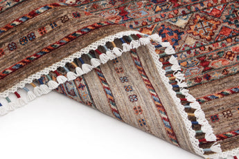 Handknuten Khorjin Oriental Ziegler/Kazak rug by Orientmattor, 372 x 274 cm, detailed geometric patterns and rich colors.