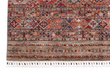 Handknuten Khorjin Oriental rug in Ziegler/Kazak style, 372x274 cm, by Orientmattor, with intricate traditional patterns.