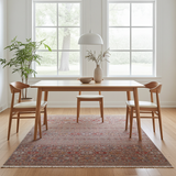 Handwoven Khorjin Oriental rug by Orientmattor, Ziegler/Kazak style, 372x274 cm, intricate geometric patterns and rich colors.
