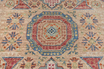 Handknuten Mamlook oriental rug, Ziegler/Kazak style, from Orientmattor, measuring 194 x 74 cm, with intricate traditional patterns.
