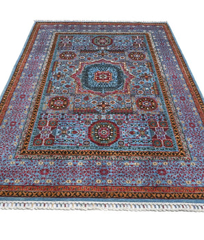 Handknuten Mamlook Oriental Ziegler/Kazak rug by Orientmattor, 244 x 170 cm, featuring intricate traditional patterns.