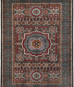 Handwoven Mamlook Oriental Ziegler/Kazak rug from Orientmattor, 246 x 177 cm, featuring intricate traditional patterns.