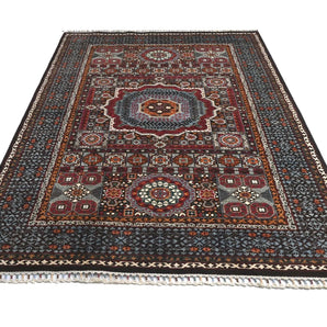 Handwoven Mamlook Oriental rug, Ziegler/Kazak style, 246x177 cm, from Orientmattor with intricate traditional patterns.
