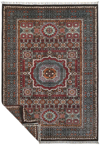 Handknuten Mamlook Oriental Ziegler/Kazak rug in 246x177 cm with intricate patterns, crafted by Orientmattor.
