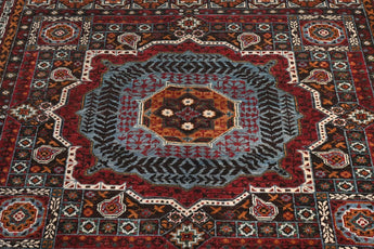 Handknuten Mamlook Oriental rug, Ziegler/Kazak style, 246x177 cm, from Orientmattor, featuring intricate traditional patterns.