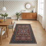 Handknuten Mamlook Oriental rug, Ziegler/Kazak style, from Orientmattor, 246x177 cm, detailed woven pattern in warm tones.