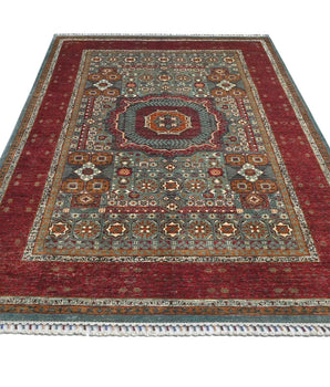 Handwoven Mamlook Oriental rug, Ziegler/Kazak style, 248x174 cm, by Orientmattor, showcasing intricate patterns and rich colors.