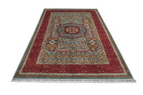 Handwoven Mamlook Oriental rug, Ziegler/Kazak style, 248x174 cm, by Orientmattor, showcasing intricate patterns and rich colors.