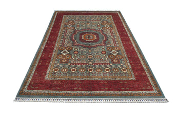 Handwoven Mamlook Oriental rug, Ziegler/Kazak style, 248x174 cm, by Orientmattor, showcasing intricate patterns and rich colors.