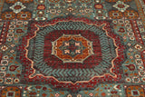Handknuten Mamlook Oriental Ziegler/Kazak rug by Orientmattor, 248 x 174 cm, detailed traditional pattern in warm tones.