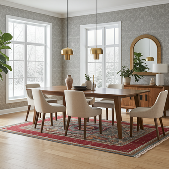 Handwoven Mamlook Oriental rug in Ziegler/Kazak style, 248x174 cm, from Orientmattor with intricate traditional patterns.