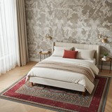 Handwoven Mamlook Oriental rug in Ziegler/Kazak style, 248x174 cm, featuring intricate patterns and rich colors from Orientmattor.