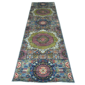Handknuten Mamlook Oriental rug in Ziegler/Kazak style, 290x82 cm, featuring intricate patterns and rich colors from Orientmattor.