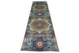 Handknuten Mamlook Oriental rug in Ziegler/Kazak style, 290x82 cm, featuring intricate patterns and rich colors from Orientmattor.