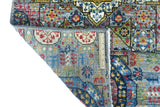 Handwoven Mamlook Oriental rug in Ziegler/Kazak style, 290x82 cm, with intricate patterns from Orientmattor.