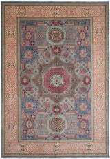 Handwoven Mamlook Oriental rug, Ziegler/Kazak style, 292x195 cm by Orientmattor, featuring intricate patterns and rich colors.