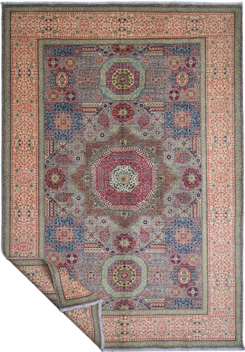 Handknuten Mamlook Oriental Ziegler/Kazak rug, 292 x 195 cm, with intricate traditional patterns and rich colors.